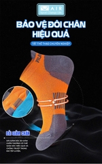 Tất vớ thể thao AIR màu đen AT01-D
