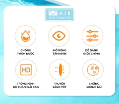 Kính bơi không đau mắt - chống sương mù - chống tia UV- AIR300