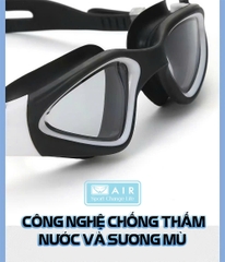 Kính Bơi nam nữ AIR 800 không đau mắt khi đeo, chống nước 100%