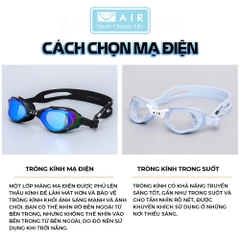 Kính bơi nam nữ AIR700 tráng gương chống tia UVA + UVB
