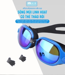 Kính bơi cho người cận thị AIR005 chống tia UV, chống nước 100%, chống sương mờ