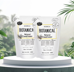 🍃Bộ Dầu Gội Và Dầu Xả BOTANICAL BIORICA Nhật Bản 400ml – Dịu Nhẹ Từ Thiên Nhiên. “Chăm sóc tóc mềm mượt mỗi ngày từ chiết xuất thực vật thuần khiết”