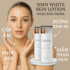 💧 NMN WHITE SKIN LOTION NHẬT BẢN 500ML – DƯỠNG ẨM SÂU, GIẢM THÂM, SÁNG DA TỪ BÊN TRONG