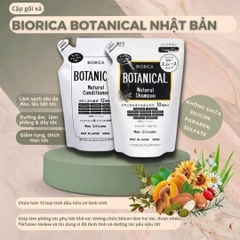 🍃Bộ Dầu Gội Và Dầu Xả BOTANICAL BIORICA Nhật Bản 400ml – Dịu Nhẹ Từ Thiên Nhiên. “Chăm sóc tóc mềm mượt mỗi ngày từ chiết xuất thực vật thuần khiết”
