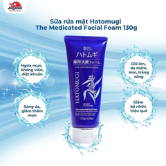 🌿 SỮA RỬA MẶT HATOMUGI CLEANSING & FACIAL WASHING 130G – DƯỠNG TRẮNG & LÀM SẠCH SÂU TỪ Ý DĨ