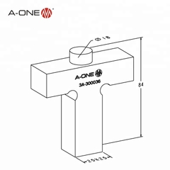 Thanh căn chỉnh vuông 25 A-ONE 3A-300036 | Square 25 alignment rail