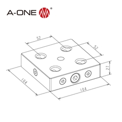 Tấm đế Zero-Point khóa mở nhanh 3A-110166 | A-ONE Quick Lock Plate