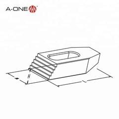 Tấm thép không gỉ 100×25×15 mm A-one 3A-200032