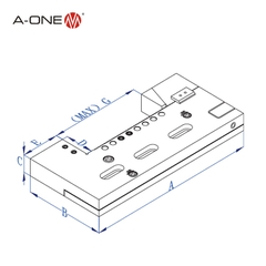 Kẹp chỉnh tinh cho máy EDM A-one 3A-210015