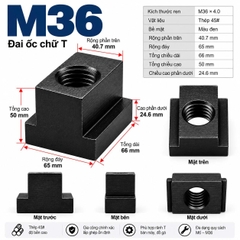 Đai Ốc Chữ T M36