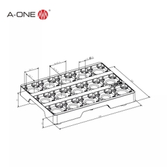 Khay đựng điện cực A-one 3A-300107 | Electrode storage box (Black/Red/Blue)