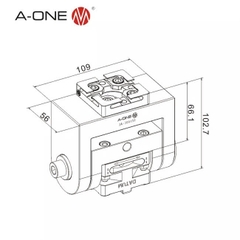 Đầu kẹp xoay góc R type A-one 3A-300150