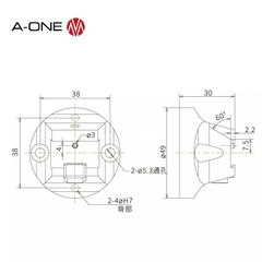 Đầu kẹp dạng nêm Φ49 A-ONE 3A-110079 | Dovetail Collet Φ49