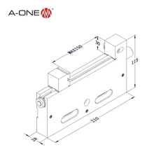 Kẹp chính xác cắt dây EDM A-one 3A-210012