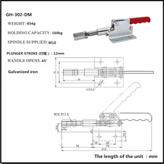 Cam kẹp GH-302-DM Pull-Push Toggle clamp