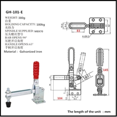 Cam kẹp GH-101-E Vertical Toggle clamp