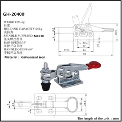 Cam kẹp GH-20400 Horizontal Toggle Clamp