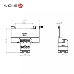 Ê tô điều chỉnh R-Type 8mm cho máy cắt dây EDM – 3A-200128