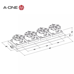 Đầu kẹp 4 chấu tự động A-ONE 3A-100928 | Four-fold chuck