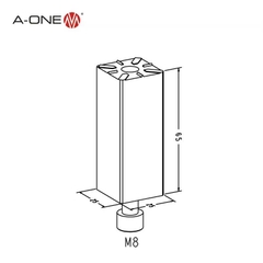 Giá đỡ điện cực thẳng A-ONE 3A-300013 | Holder straight