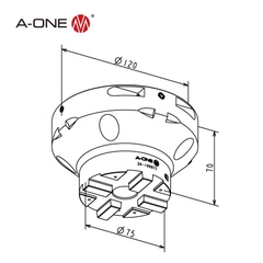 Mâm cặp khí nén R30 3A-100077