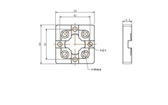 Tấm căn chỉnh R 54×54 mm A-one 3A-400108