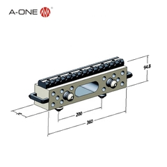 Gá kẹp CNC Zero Point Fixture A-ONE 3A-110091