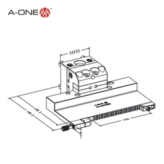 Ê tô phẳng 100mm UnoSet A-one 3A-200056