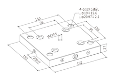 Tấm đế Zero-Point khóa mở nhanh 3A-110242