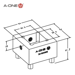 Holder điện cực prisround A-ONE 3A-500105 (Bộ 12 chiếc)