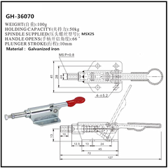 Cam kẹp GH-36070 Pull-Push Toggle clamp
