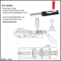 Cam kẹp GH-36090-C Pull-Push Toggle clamp
