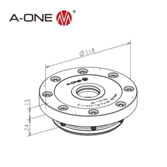 Đầu kẹp định vị Zero-Point đơn A-ONE 3A-110103