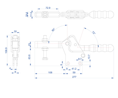 Cam kẹp GH-23501-B Horizontal Toggle Clamp