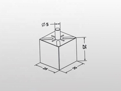 Khuôn tạo gờ định tâm A-ONE 3A-300079 | Prism die size 15