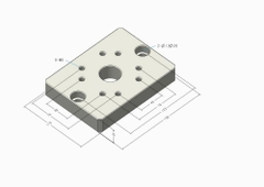 Đế gá cho đầu kẹp tay A-ONE 3A-100007 | Base plate for single manual chuck