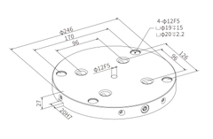 Tấm đế Zero-Point khóa mở nhanh 3A-110243