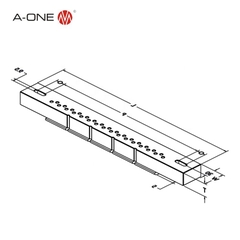 Thanh kẹp Sodick WEDM A-one 3A-200108 | Sodick WEDM clamping beam