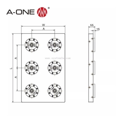 Đầu kẹp Zero-Point sáu vị trí khí nén A-ONE 3A-110120P / 3A-110121P