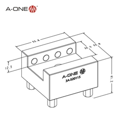 Gá điện cực thép A-ONE 3A-520115 (Bộ 12 cái) | Steel holder