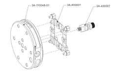 Chốt gá EDM Inox 3A-400076 | Chucking spigot F/A Inox
