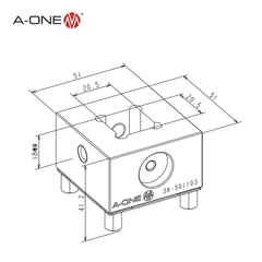 Holder điện cực prisround A-ONE 3A-501103 (Bộ 12 cái)