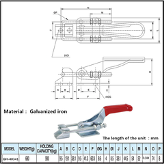 Cam kẹp GH-40341 Latch Toggle clamp