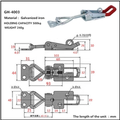 Cam kẹp GH-4003 Latch Toggle clamp