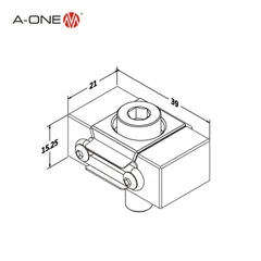 Bộ giãn nở kẹp CNC 39×21×15 mm A-ONE 3A-110081