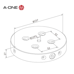 Tấm đế Zero-Point khóa mở nhanh 3A-110172 | A-ONE Quick Lock Plate