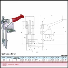 Cam kẹp GH-40344 Latch Toggle clamp