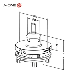 Blank Holder Ø10/Ø72 – 3A-110028 (Set 6 chiếc)