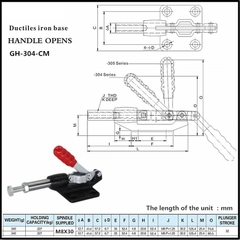 Kẹp định vị GH-304-CM Pull-Push Toggle clamp
