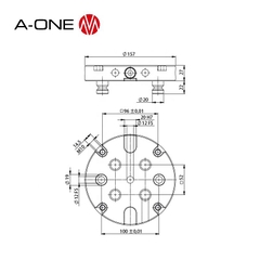 Tấm đế Zero-Point khóa mở nhanh 3A-110175 | Zero Point Quick Locking System